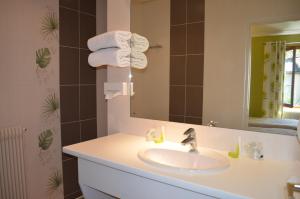 Phòng tắm tại Hotel de Bourgogne