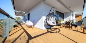 Balkón nebo terasa v ubytování Apartament Gardenia No.1