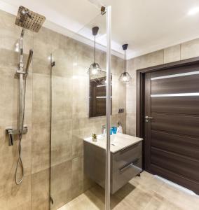 Koupelna v ubytování Apartament Gardenia No.1