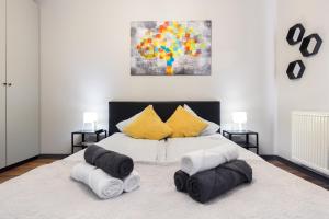 Postel nebo postele na pokoji v ubytování Apartament Gardenia No.1