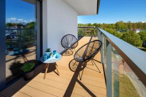 Balkón nebo terasa v ubytování Apartament Gardenia No.1