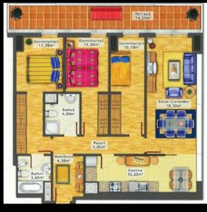 The floor plan of Plaza Europa Fira Gran Via