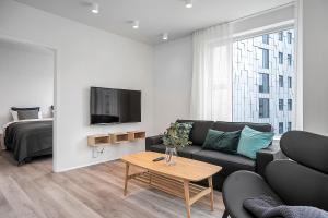 TV a/nebo společenská místnost v ubytování Sif Apartments by Heimaleiga