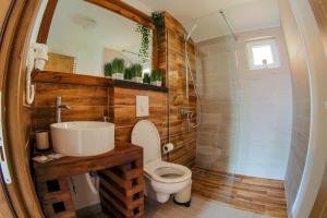 Koupelna v ubytování Residence Rooms Bucovina