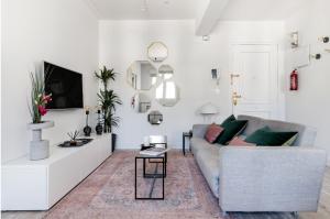 Posezení v ubytování Apartamento Ecléctico en el centro de la ciudadAC