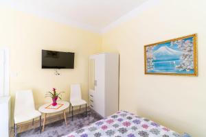 TV a/nebo společenská místnost v ubytování Rooms Katja & Lara