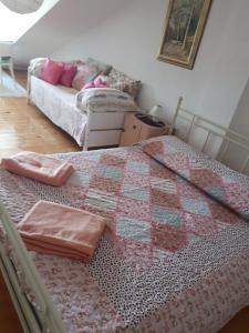 Postel nebo postele na pokoji v ubytování Villa Carmen