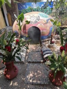 Zahrada ubytování Temazcal casa gema