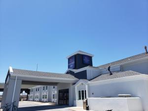 a building with a clock tower on top of it at Hathaway Inn in Panama City