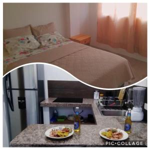 Postel nebo postele na pokoji v ubytování Monte Líbano Suites