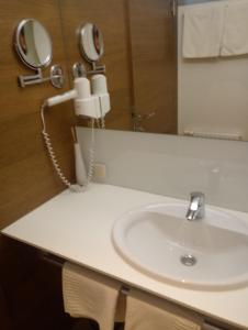 Koupelna v ubytování Hotel Eisenhuthaus