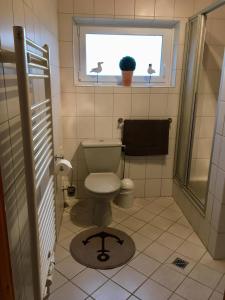 Kúpeľňa v ubytovaní Bauernhof Steffens