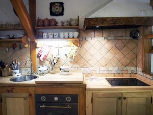 Kuchyň nebo kuchyňský kout v ubytování Apartment Ernestova hiša