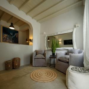 Posezení v ubytování Cova Mykonos Suites