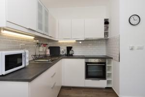 Kuchyň nebo kuchyňský kout v ubytování Apartments Ivan Zaton