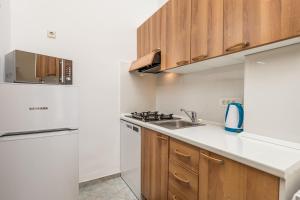Küche/Küchenzeile in der Unterkunft Apartments Gea
