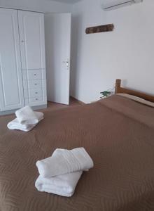 Posteľ alebo postele v izbe v ubytovaní Beach View Matala