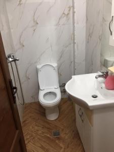 Koupelna v ubytování Guesthouse Demushi