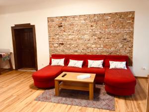 Część wypoczynkowa w obiekcie Ferienwohnung Klampfermühle
