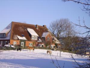 Το Landhaus op de Warft τον χειμώνα