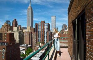 Nespecifikovaný výhled na destinaci New York nebo výhled na město při pohledu z hotelu