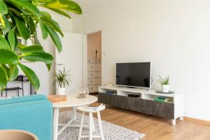 Televízia a/alebo spoločenská miestnosť v ubytovaní Hendrix Bridge Apartment 2