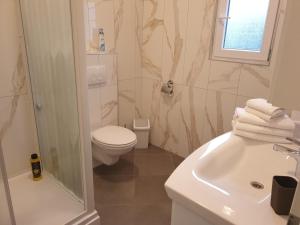 Koupelna v ubytování Mar e Sol Apartments