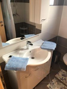 Koupelna v ubytování Apartmani BAU BAB