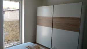 Postel nebo postele na pokoji v ubytování moderne Ferienwohnung in ruhiger Lage