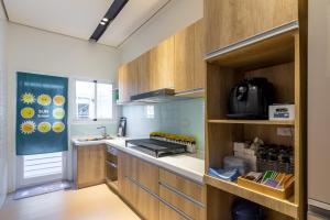 Cuisine ou kitchenette dans l'établissement Penghu Clouds