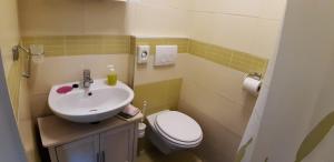 Koupelna v ubytování Apartmani Orhideja