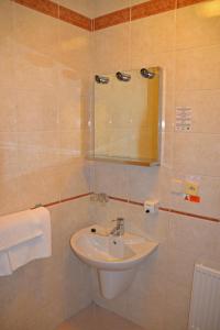Koupelna v ubytování Hotel Havel