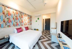 Letto o letti in una camera di Sky Young Homestay