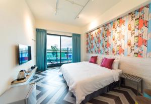 Letto o letti in una camera di Sky Young Homestay