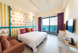 TV o dispositivi per l'intrattenimento presso Sky Young Homestay