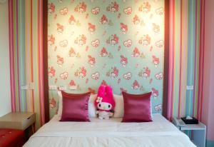 Letto o letti in una camera di Sky Young Homestay