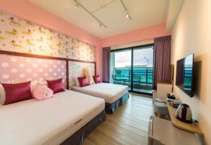 Postel nebo postele na pokoji v ubytování Sky Young Homestay + 36 fotografií