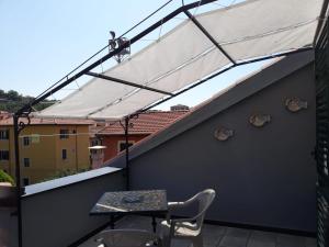 A balcony or terrace at La Villa