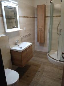 Kúpeľňa v ubytovaní Apartmány 27