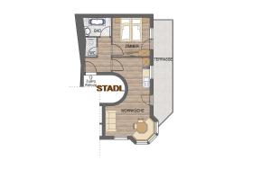 Plán poschodí v ubytovaní Stadlwirt Nauders
