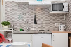 Kuchyňa alebo kuchynka v ubytovaní Stefani Studio Apartman