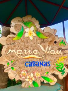a sign for anahitzhak oakuana ana palmas at Cabañas Maria Hau in Hanga Roa