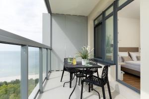 Balkon lub taras w obiekcie Aquamarina Onyx Marina Invest