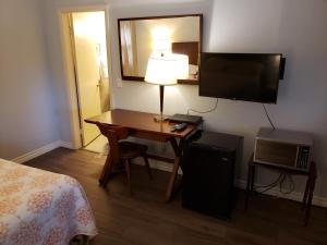 TV a/nebo společenská místnost v ubytování Pinecone Motel