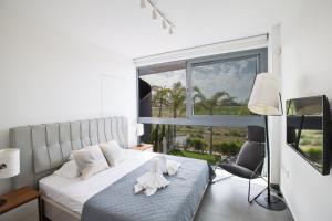 Postel nebo postele na pokoji v ubytování Villa Chana