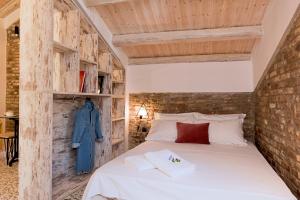 Posteľ alebo postele v izbe v ubytovaní Agion Apostolon Loft!