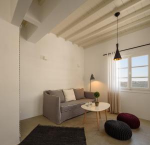 Posezení v ubytování Cova Mykonos Suites