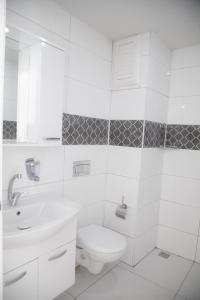 Koupelna v ubytování Aroma Butik Hotel