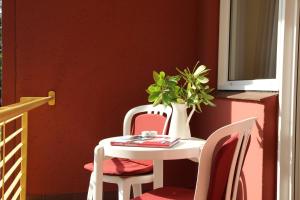 Balkón nebo terasa v ubytování Hotel Wald und See