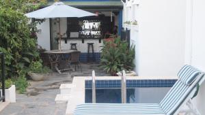 Patio nebo venkovní prostory v ubytování Emelce Apart